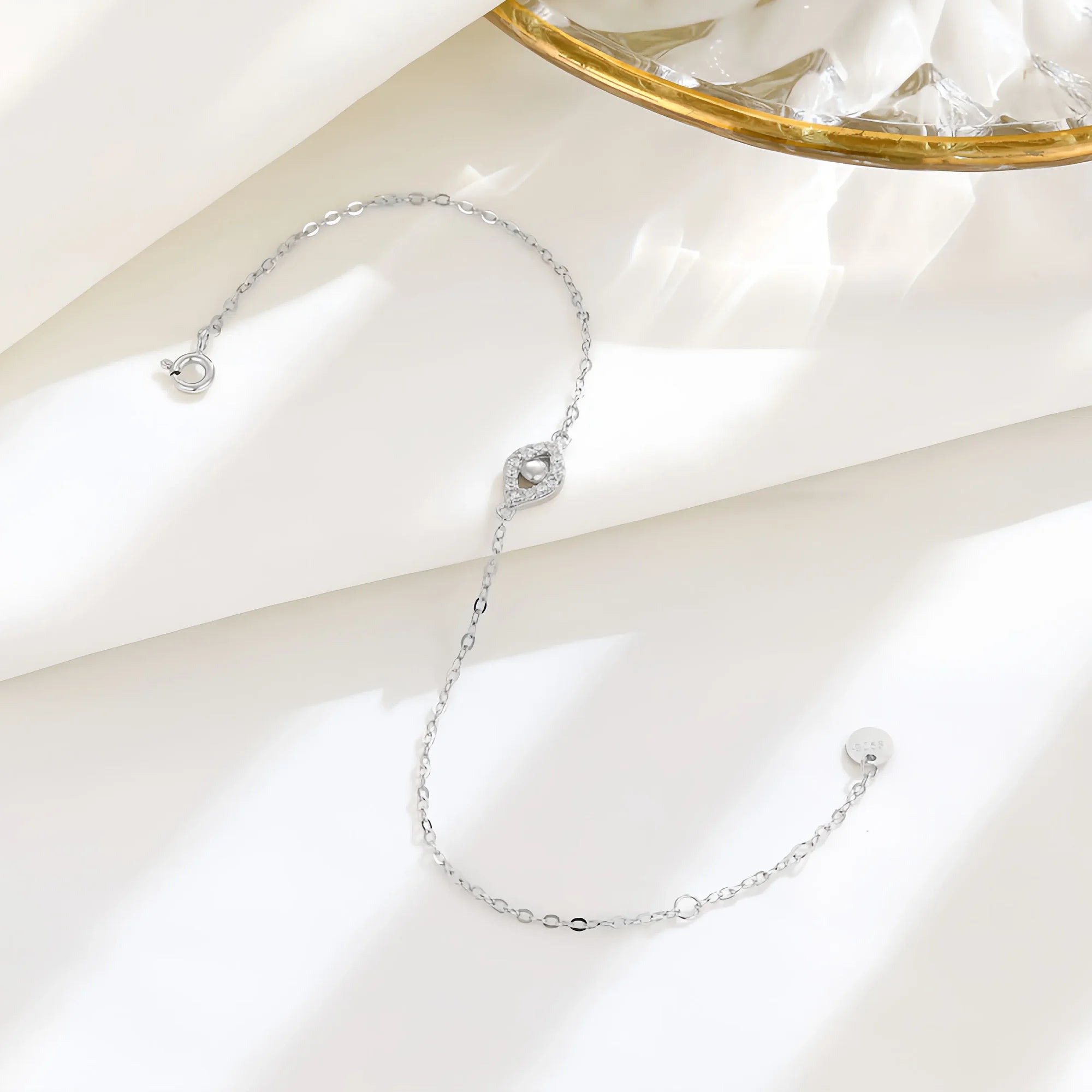 Lunar Pearl Evil Eye Sentinel Bracelet