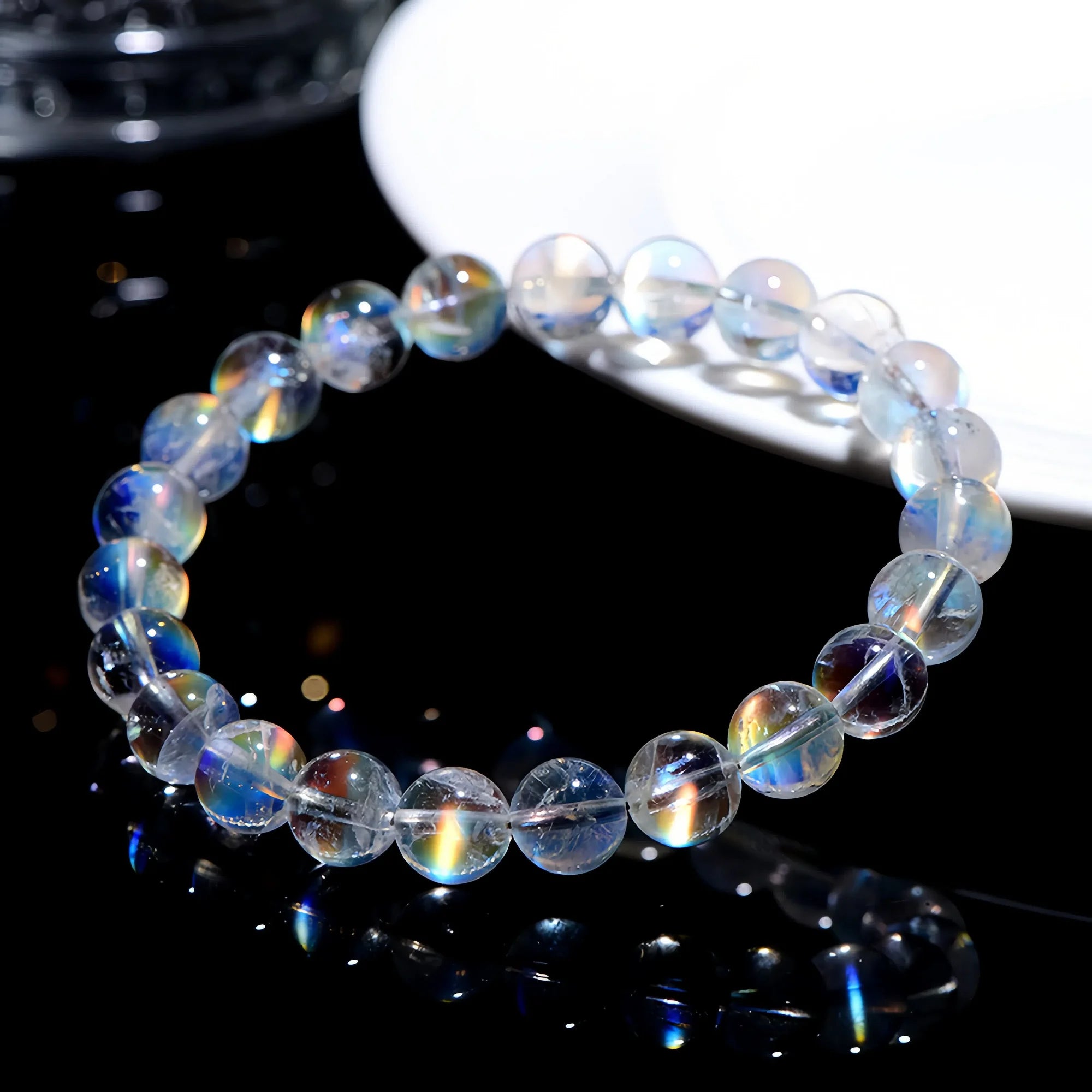 Madagascar Rainbow Moonstone Bracelet