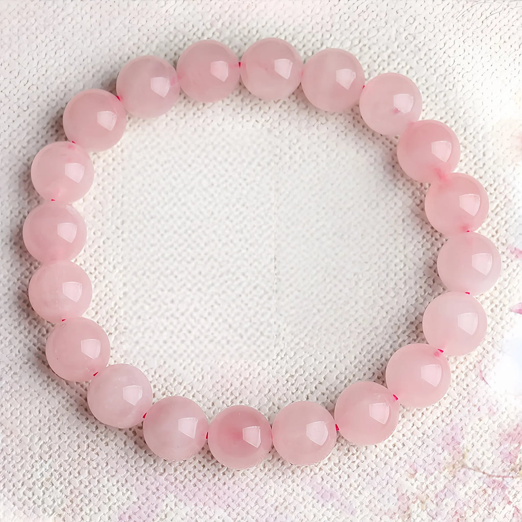 Madagascar Rose Quartz Single-Strand Bracelet