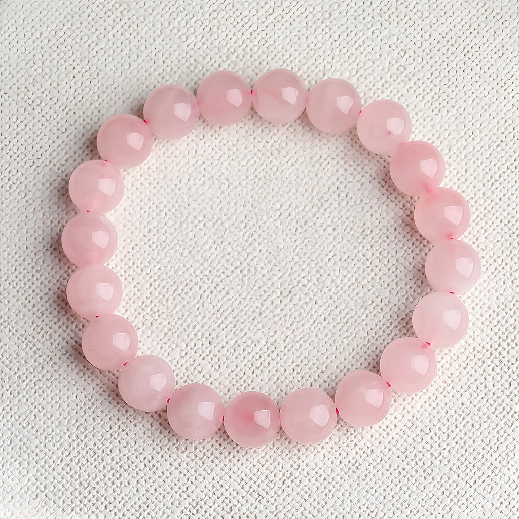 Madagascar Rose Quartz Single-Strand Bracelet