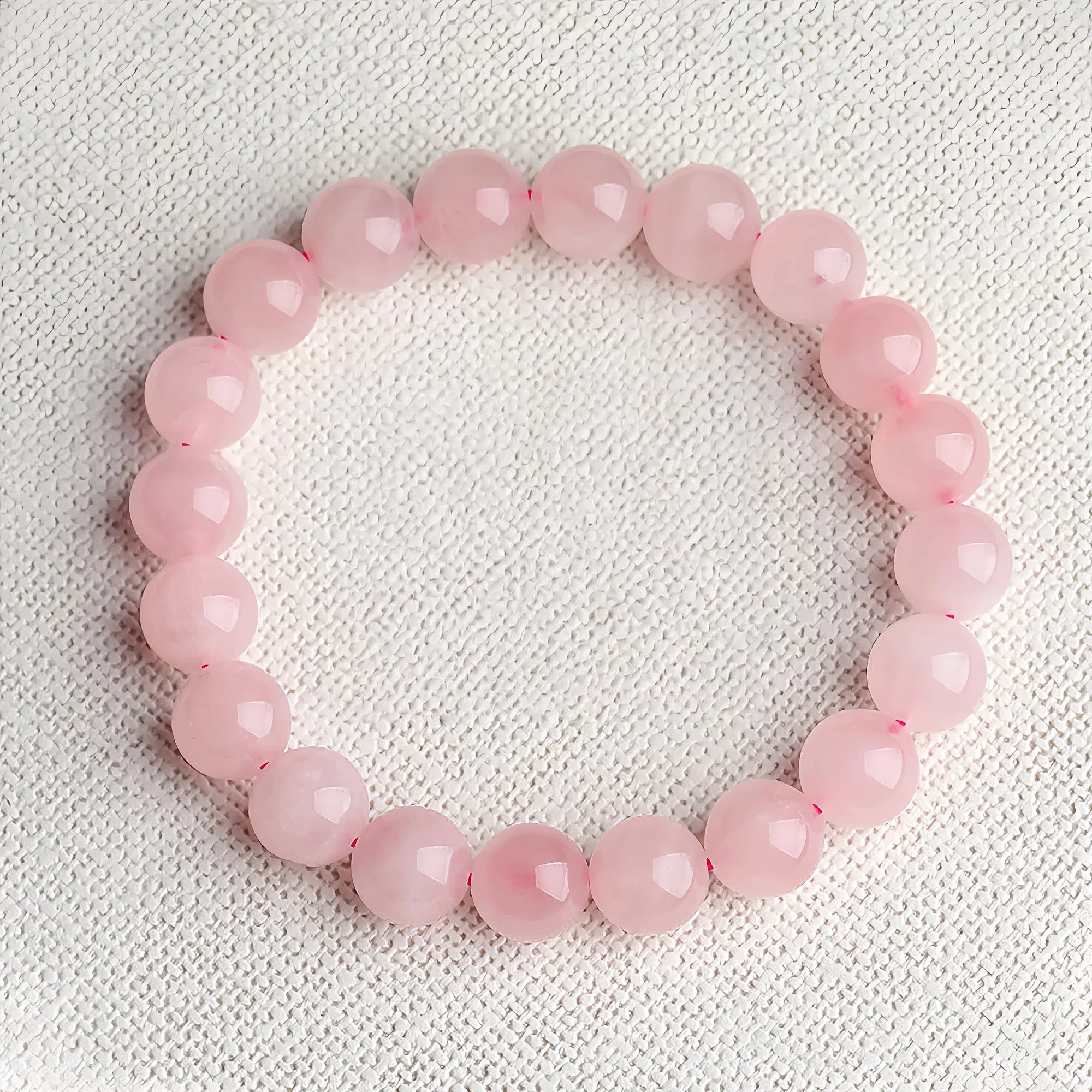 Madagascar Rose Quartz Single-Strand Bracelet