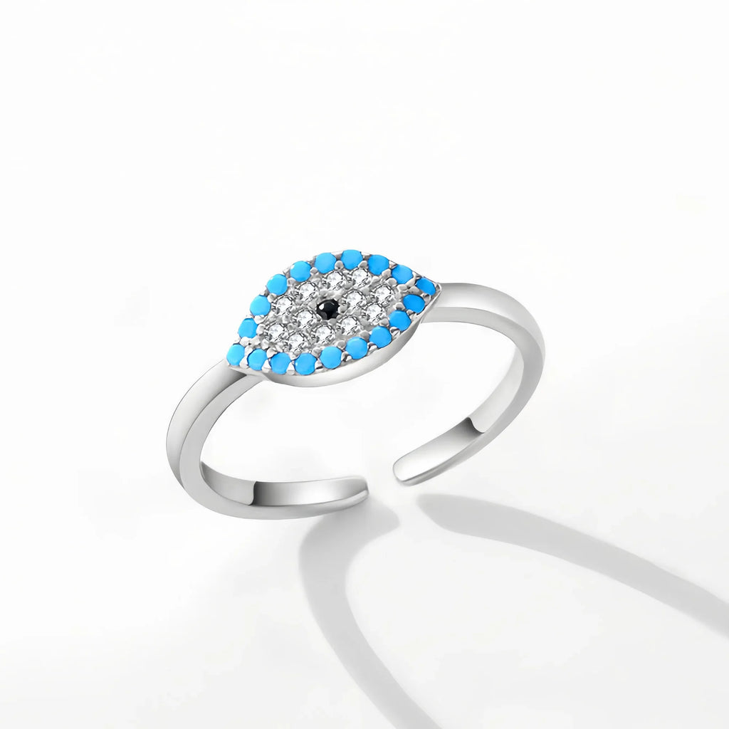 Sacred Evil Eye Turquoise Guardian Ring