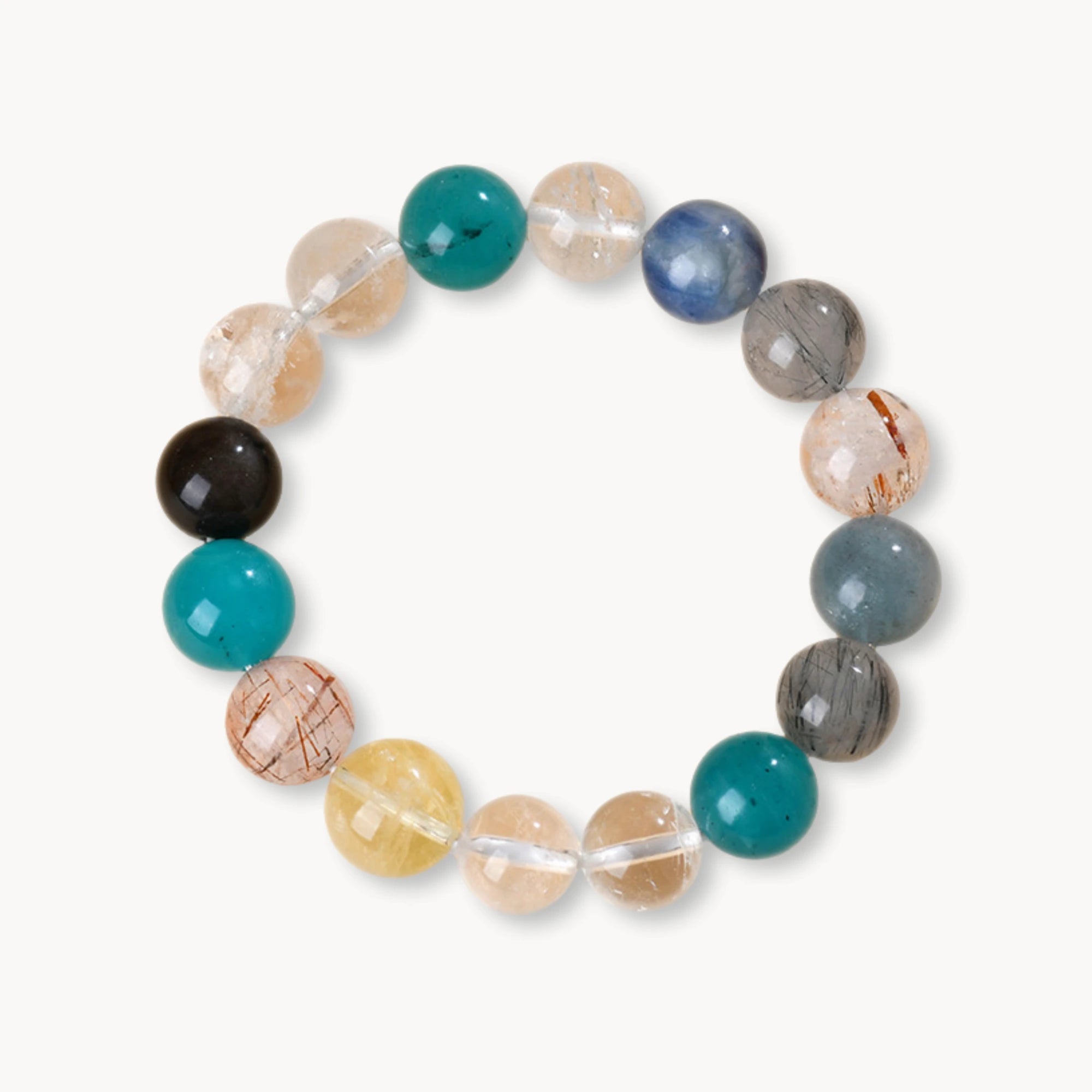 Mixed Healing Crystal Bracelet with Natural Gemstones