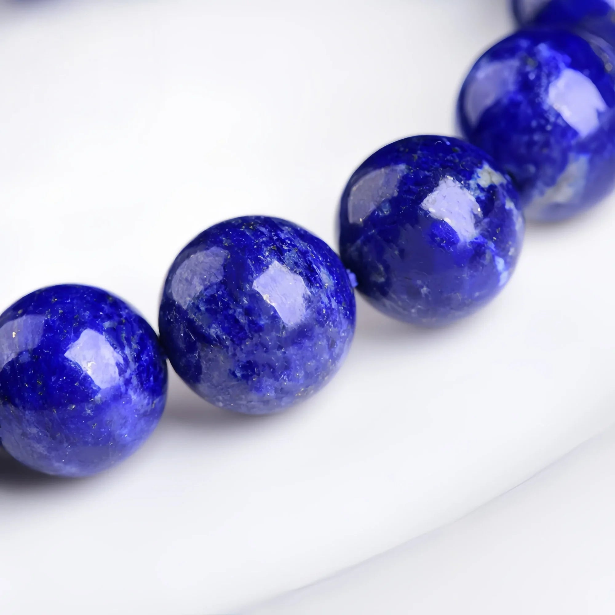 Natural 7A Afghan Lapis Lazuli Imperial Bracelet