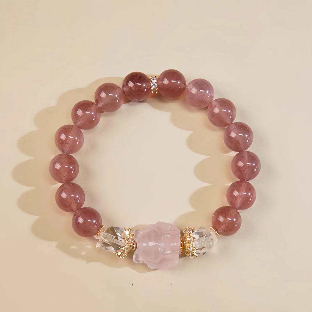 PiXiu Prosperity Rose Quartz Bracelet