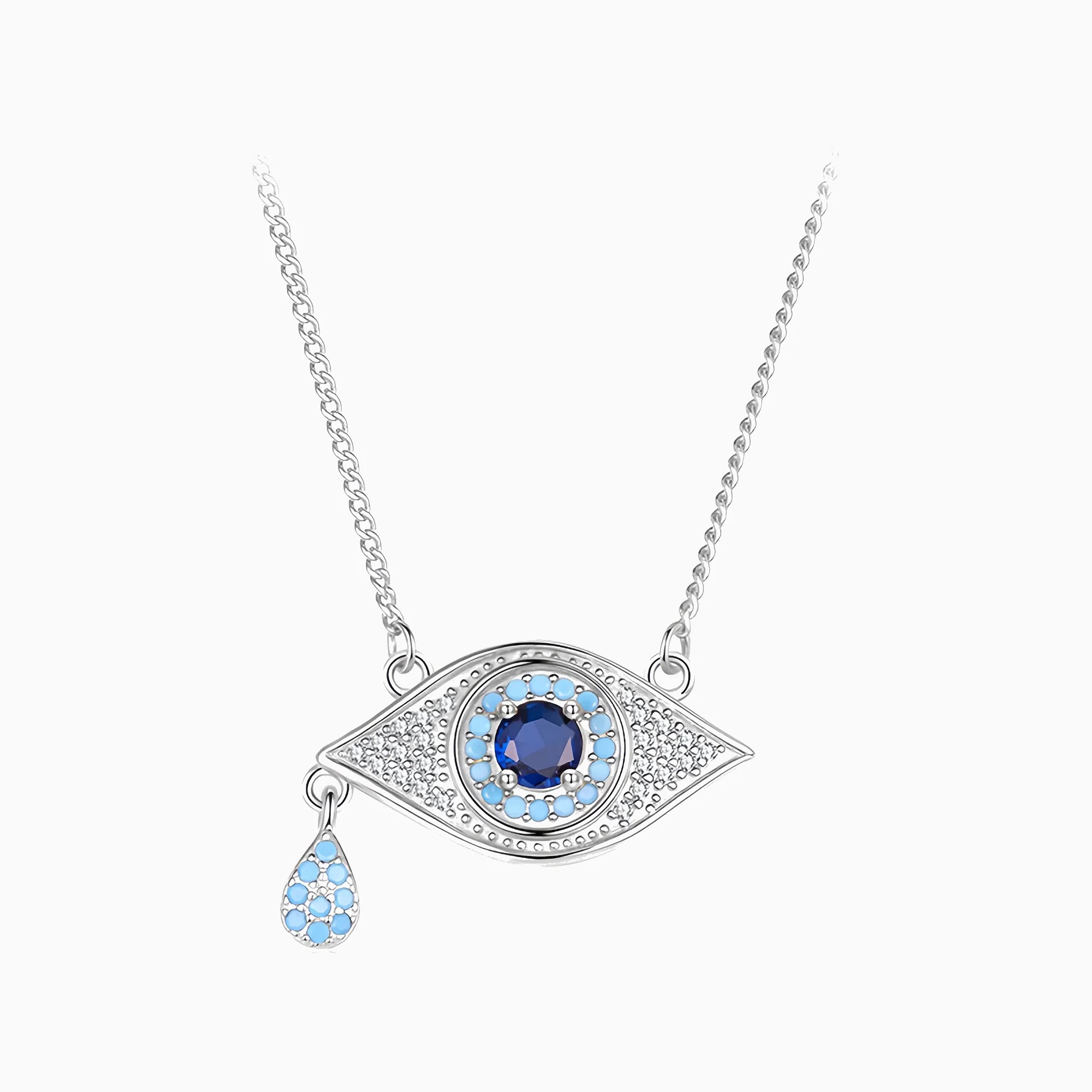 Sacred Dual-Guardian Evil Eye Necklace