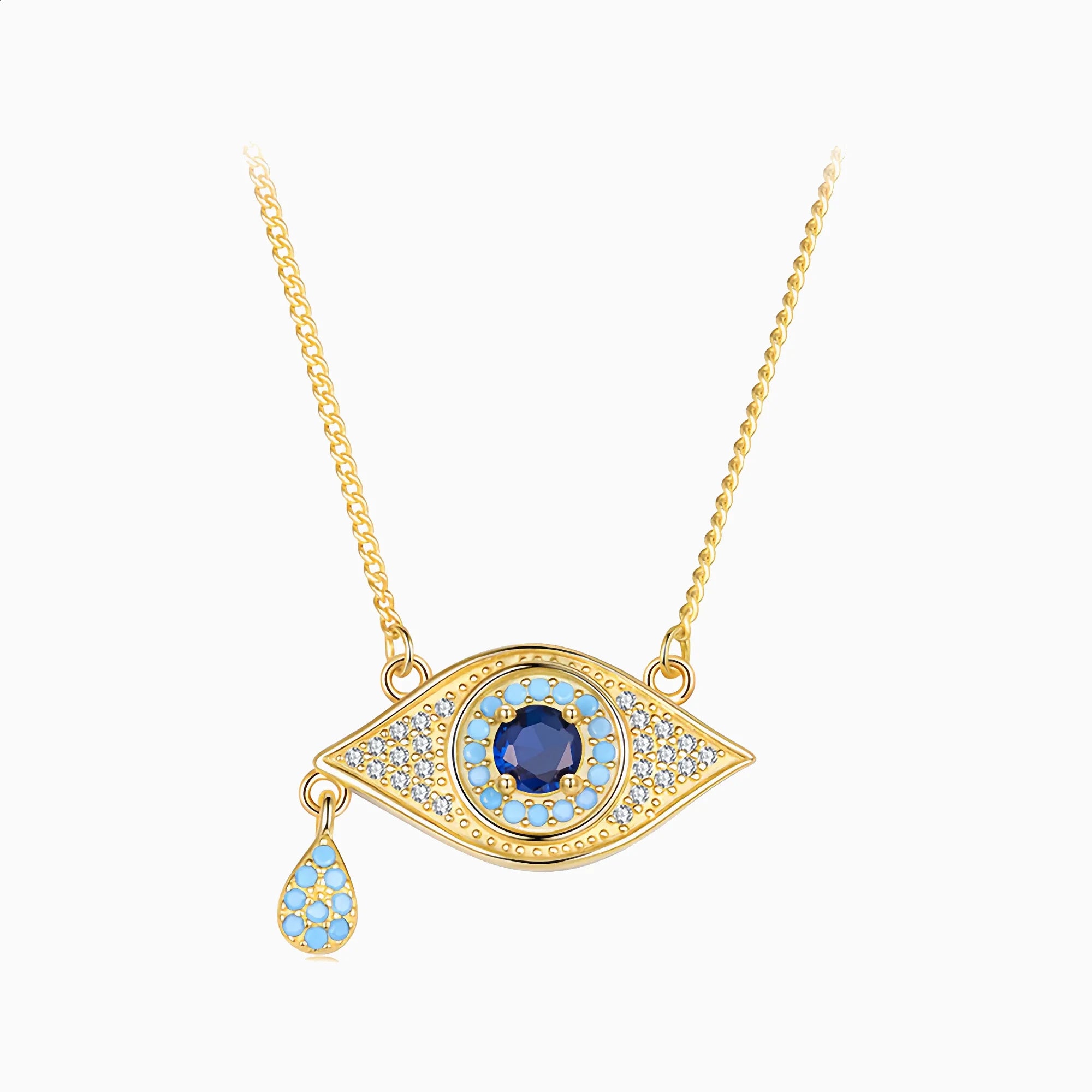 Sacred Dual-Guardian Evil Eye Necklace