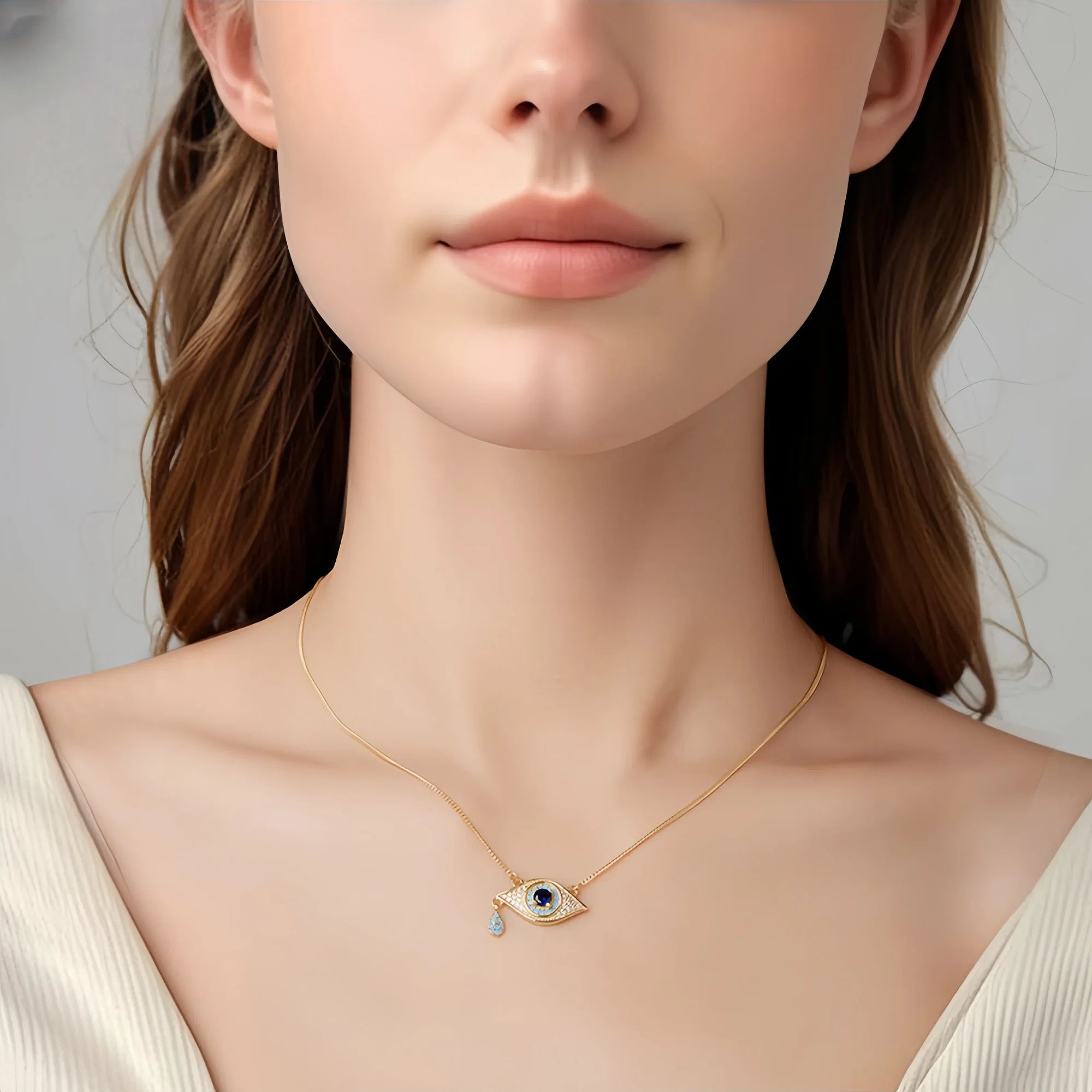 Sacred Dual-Guardian Evil Eye Necklace