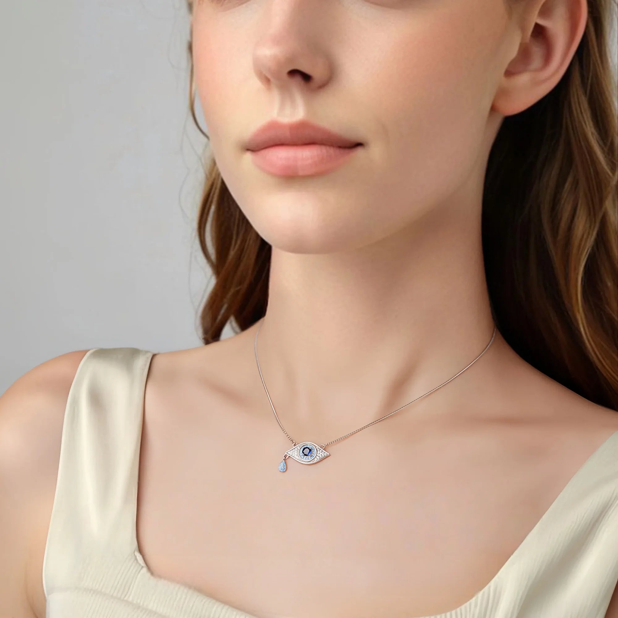 Sacred Dual-Guardian Evil Eye Necklace