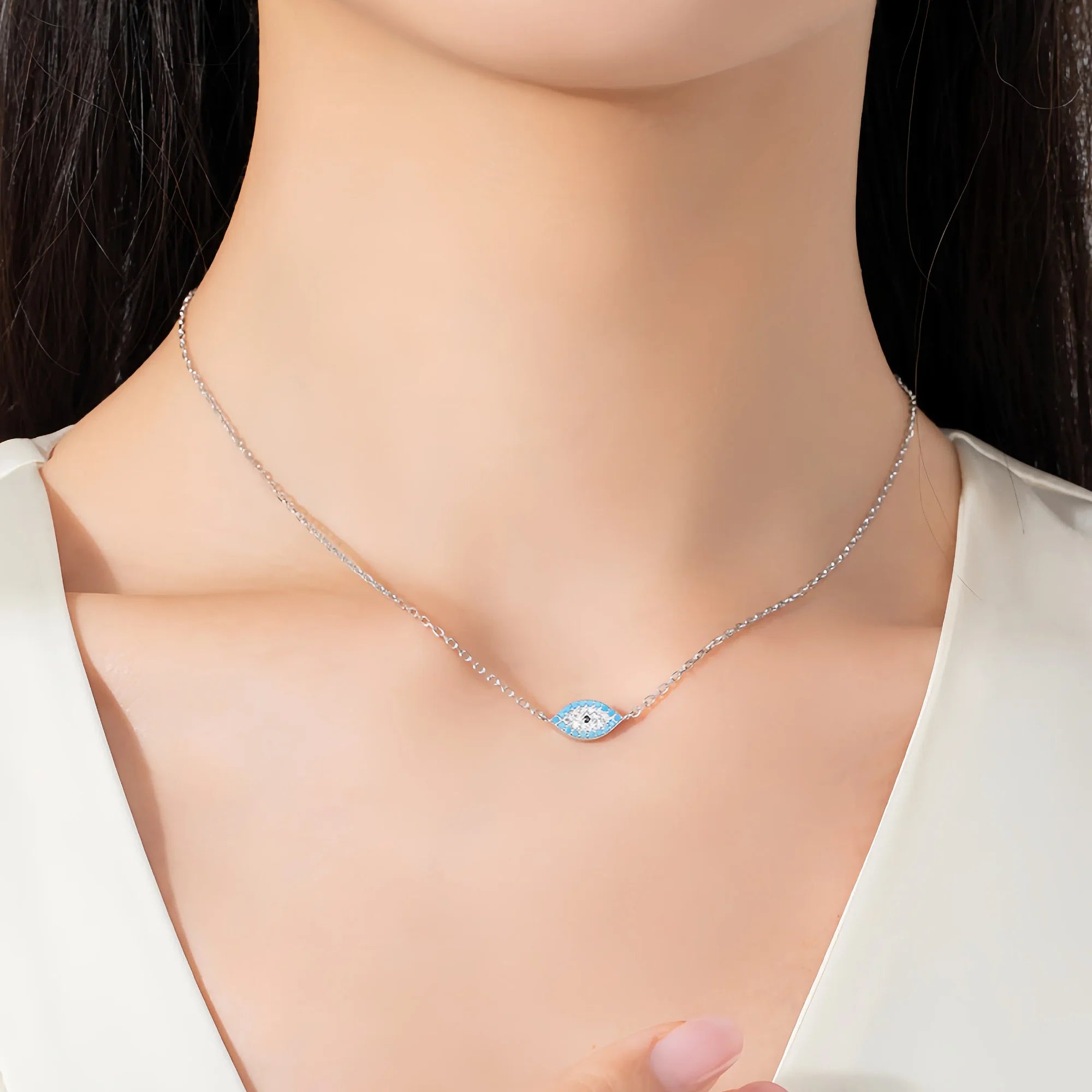 Sacred Evil Eye Turquoise Guardian Necklace