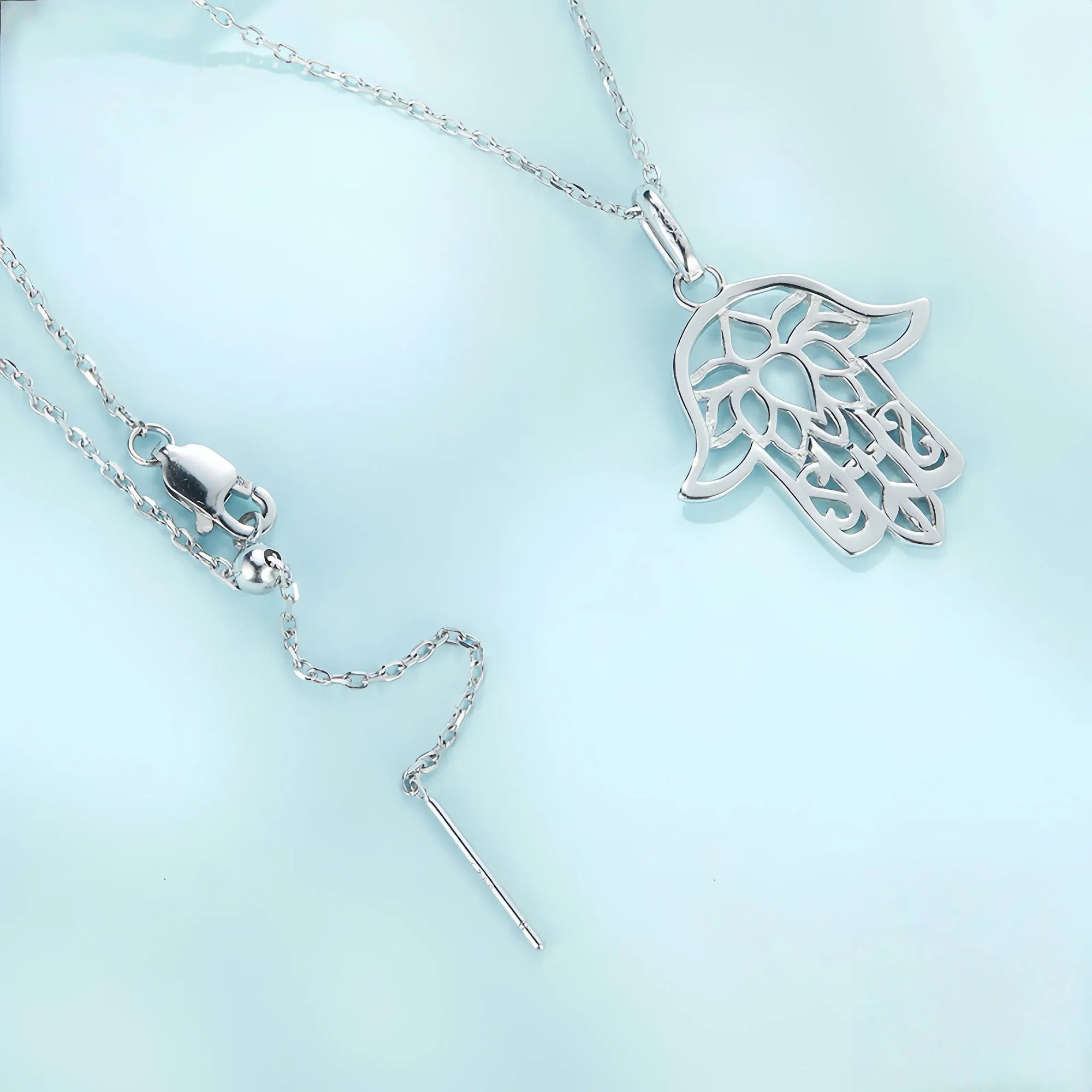 Sacred Hamsa & Lotus Sanctuary Necklace