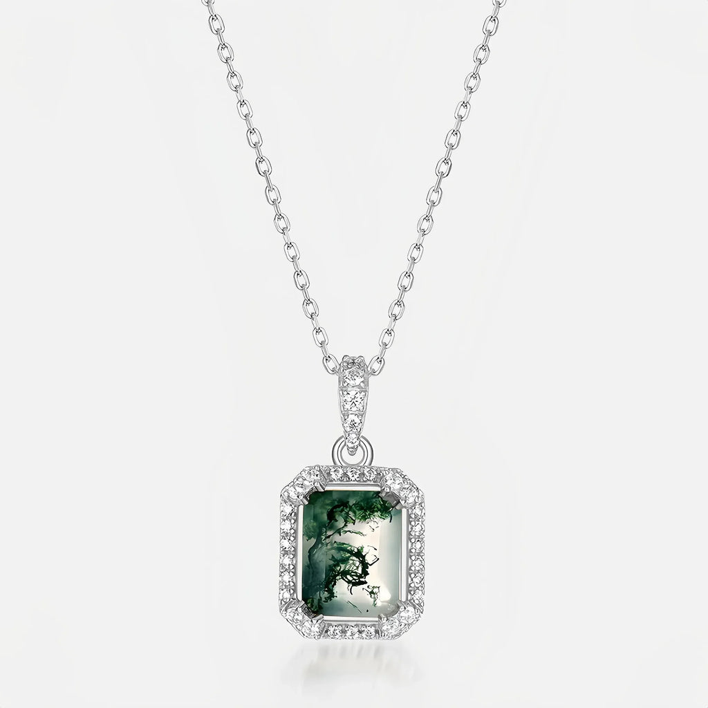 Sacred Moss Agate Sanctuary Pendant