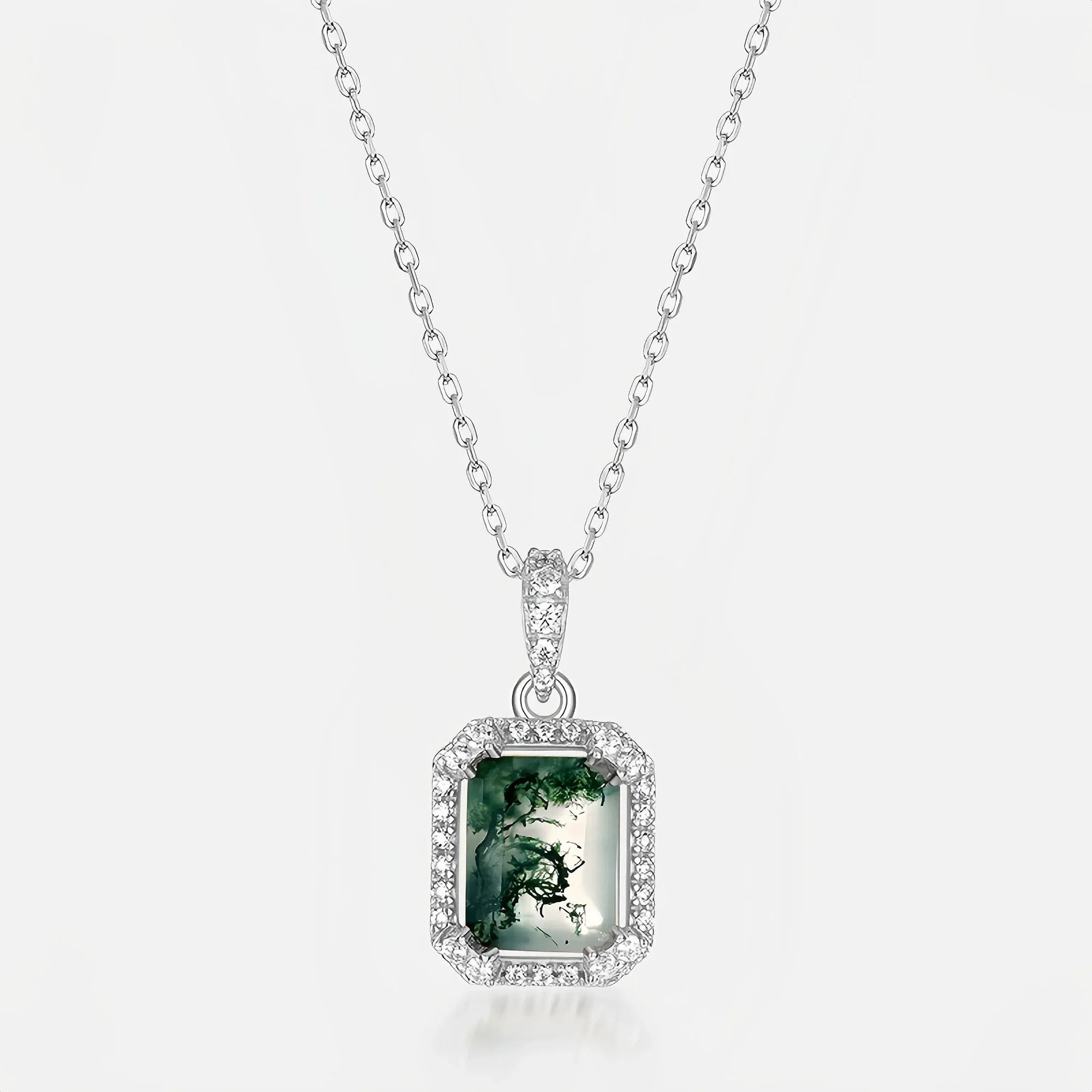Sacred Moss Agate Sanctuary Pendant