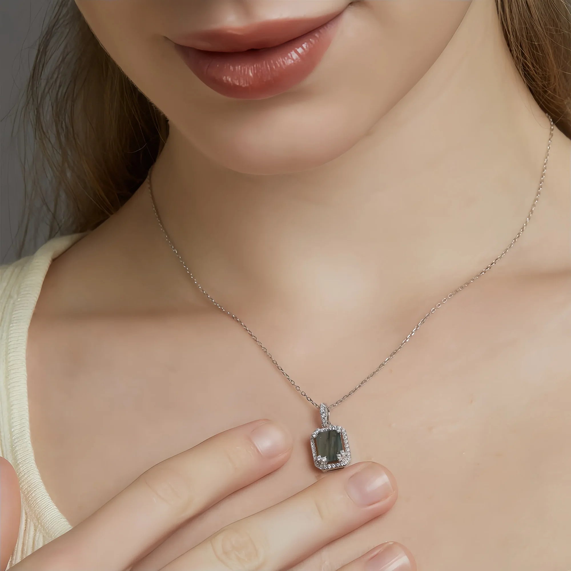 Sacred Moss Agate Sanctuary Pendant