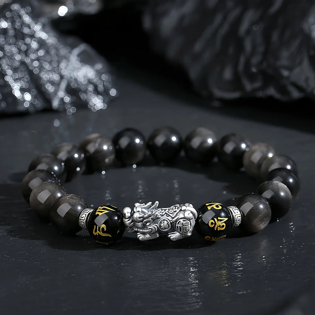 Sacred Obsidian Pixiu Bracelet