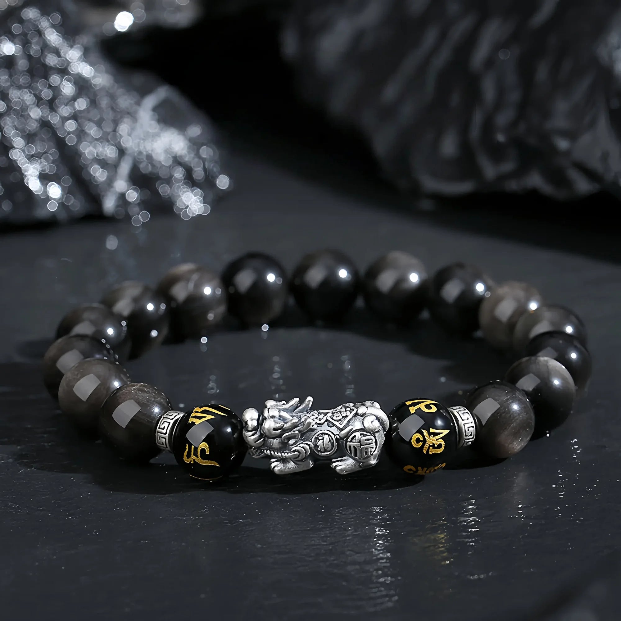 Sacred Obsidian Pixiu Bracelet