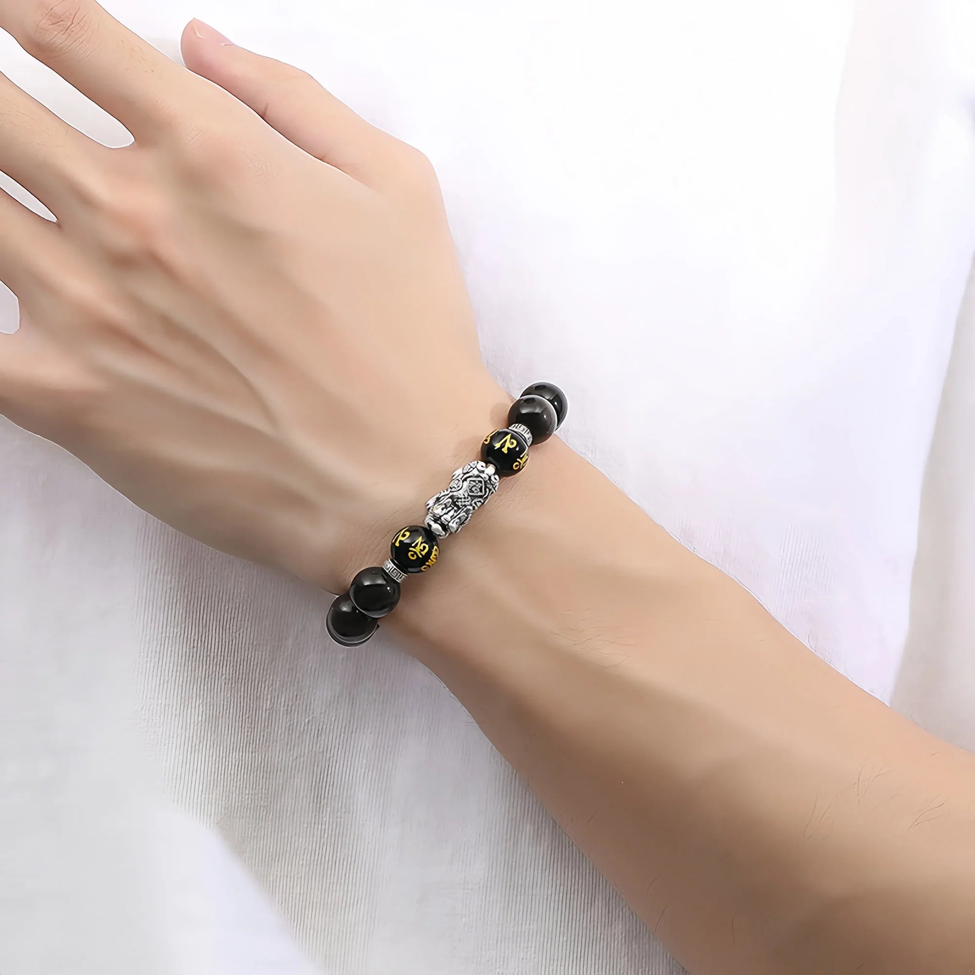 Sacred Obsidian Pixiu Bracelet