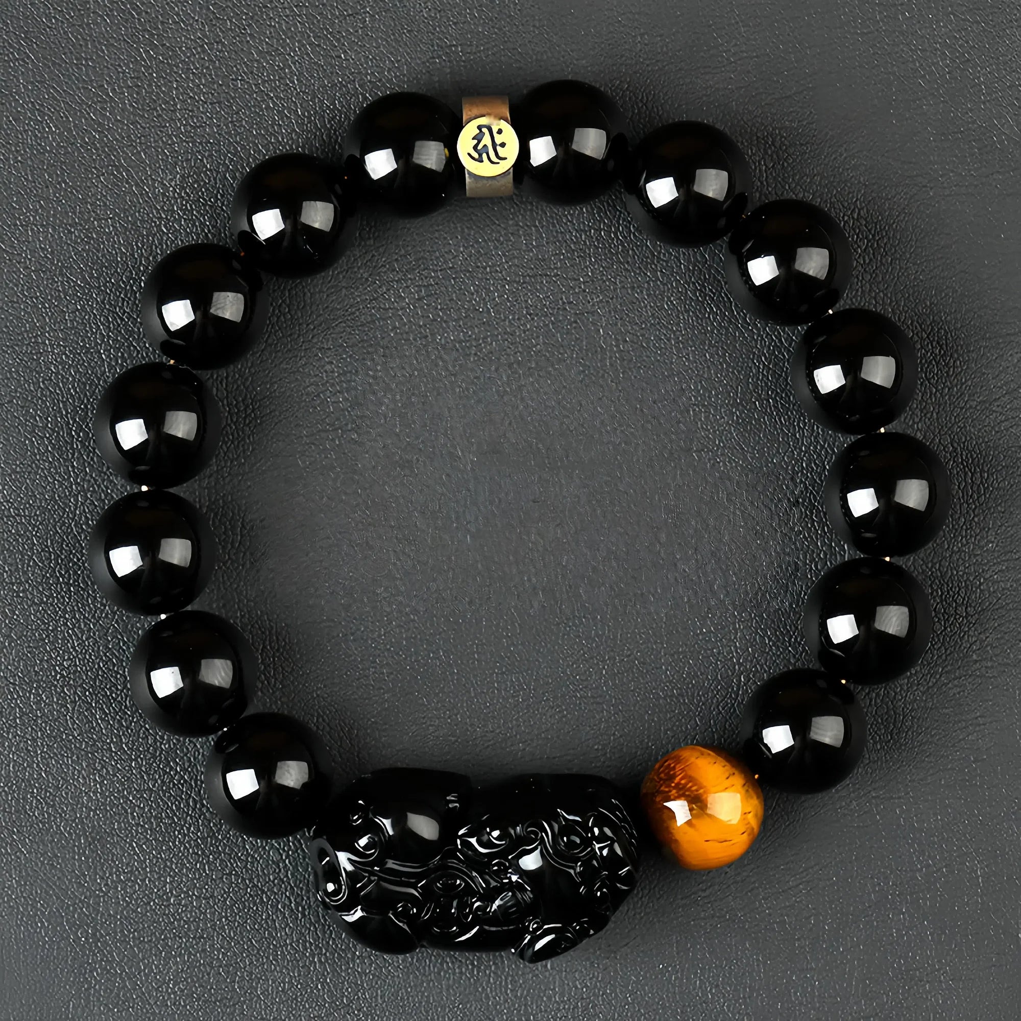 Sacred Pixiu Obsidian Guardian Bracelet