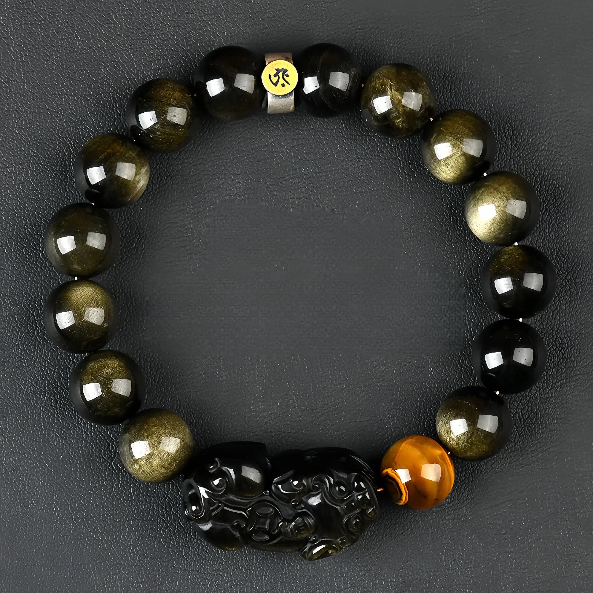 Sacred Pixiu Obsidian Guardian Bracelet