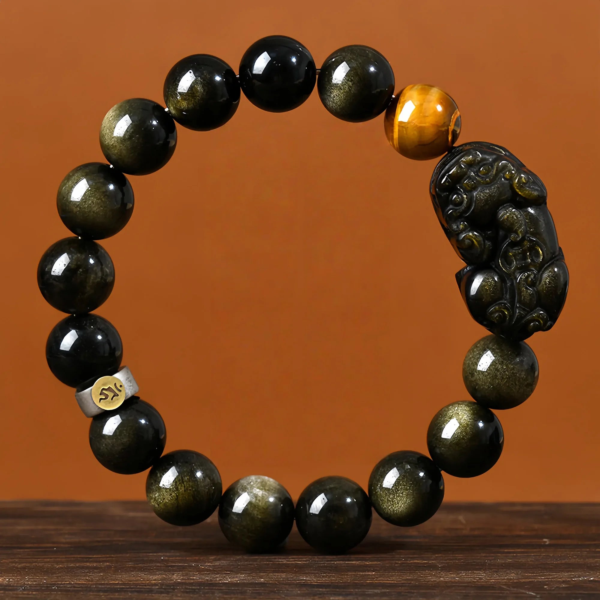 Sacred Pixiu Obsidian Guardian Bracelet