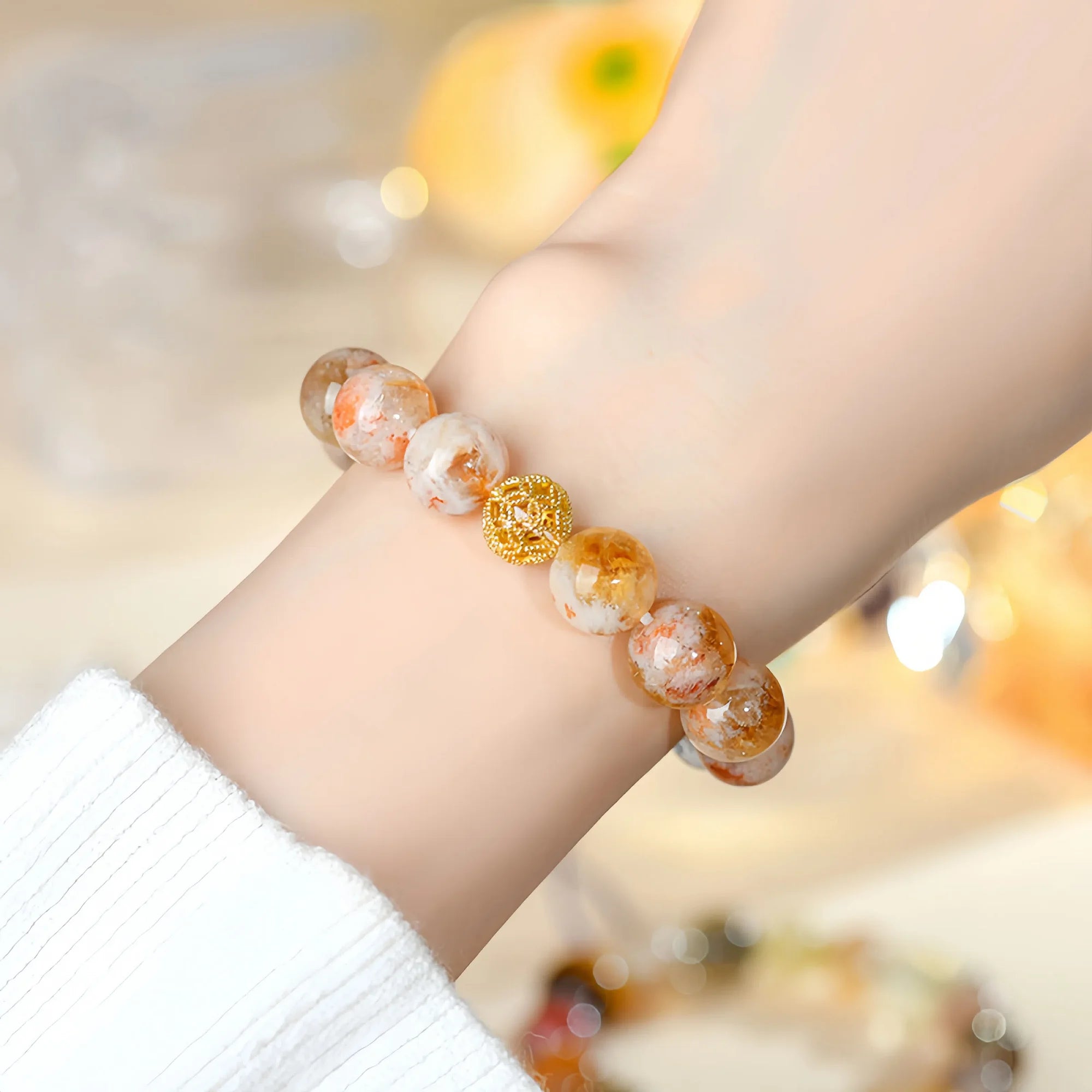 Solar Earth Trinity Tiger Eye Bracelet