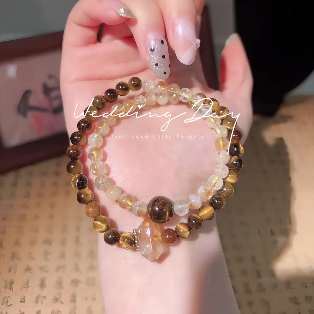 Solar Summit Citrine & Tiger Eye Bracelet