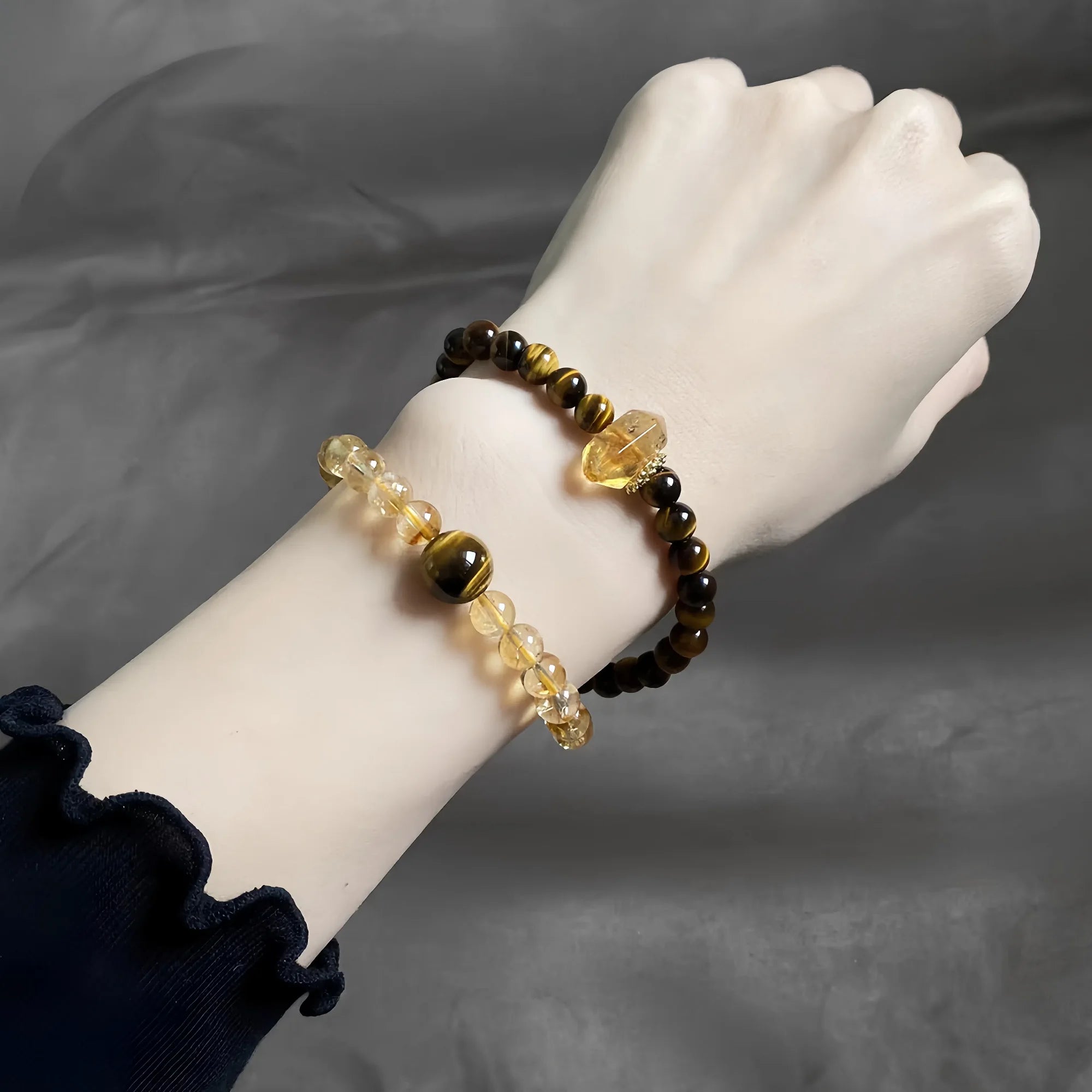 Solar Summit Citrine & Tiger Eye Bracelet