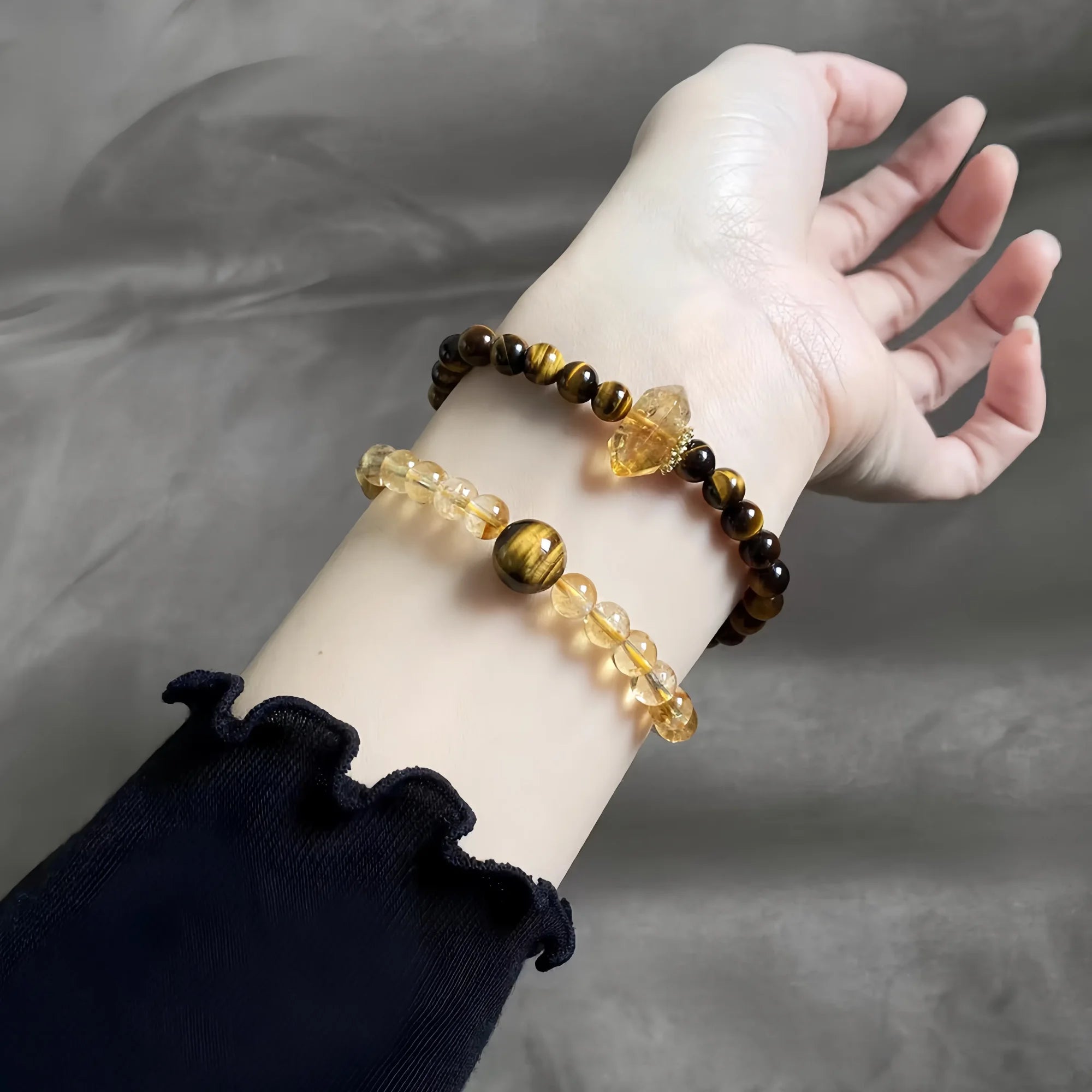 Solar Summit Citrine & Tiger Eye Bracelet