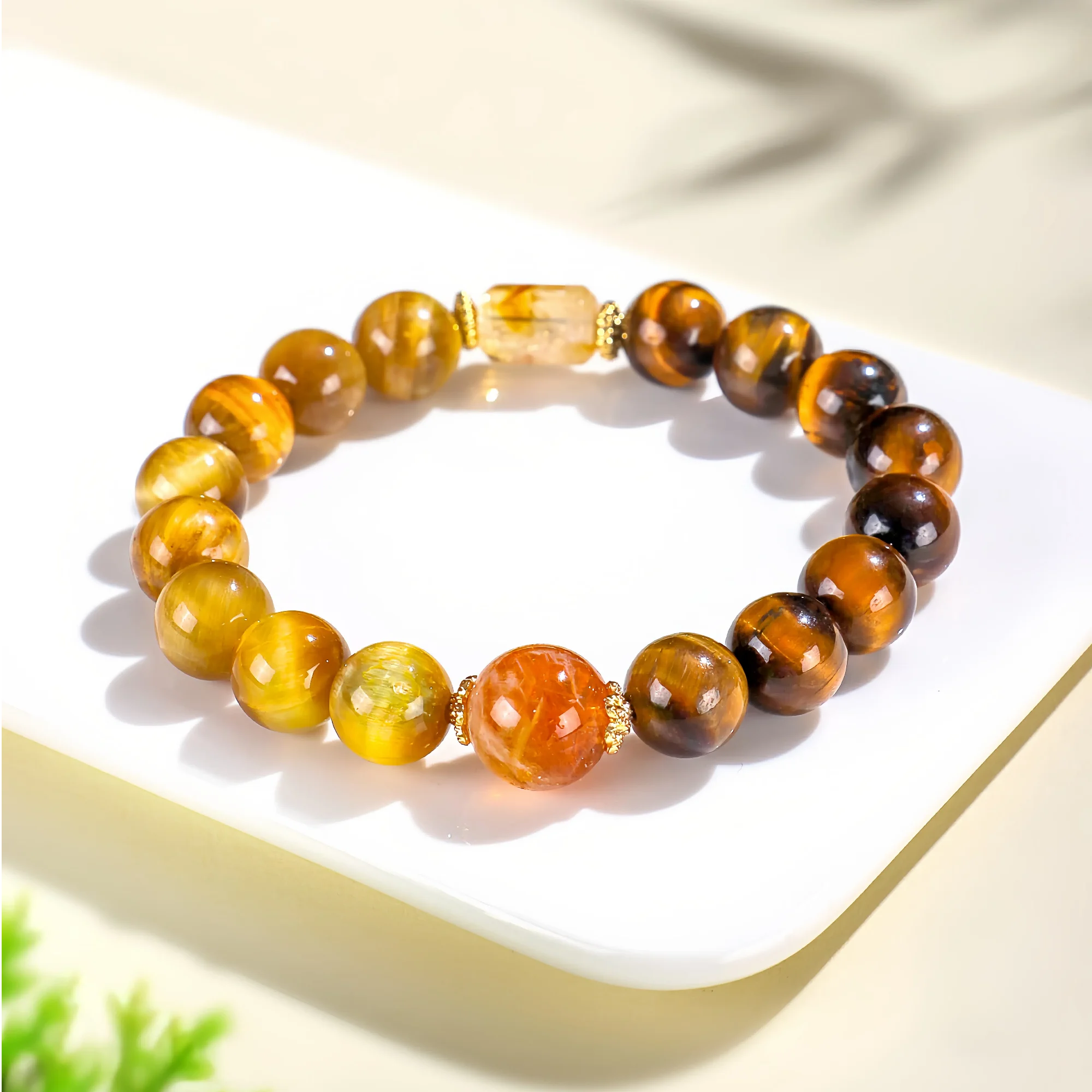 Solar Tiger Eye Energy Bracelet