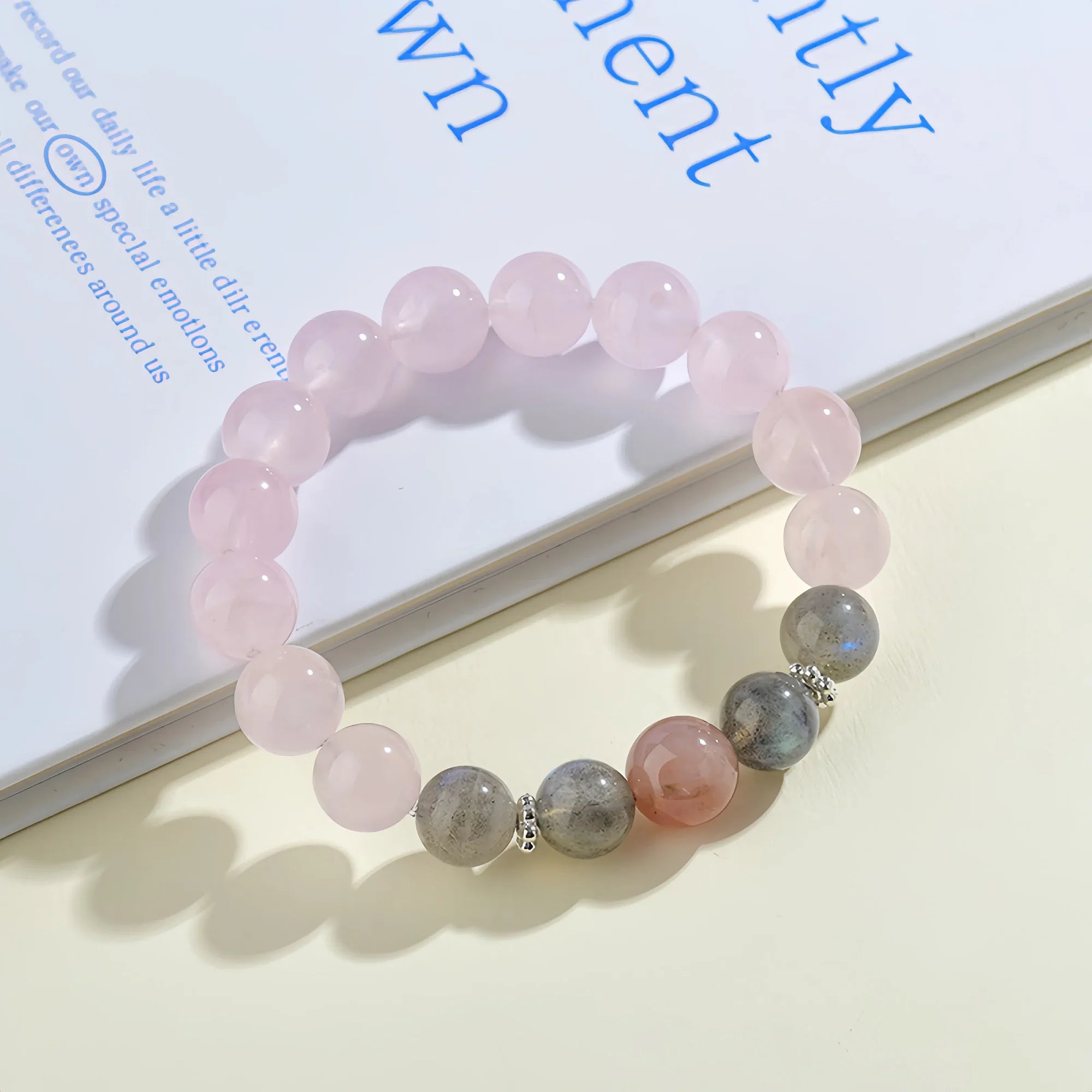 Starlight Rose Quartz & Moonstone Harmony Bracelet