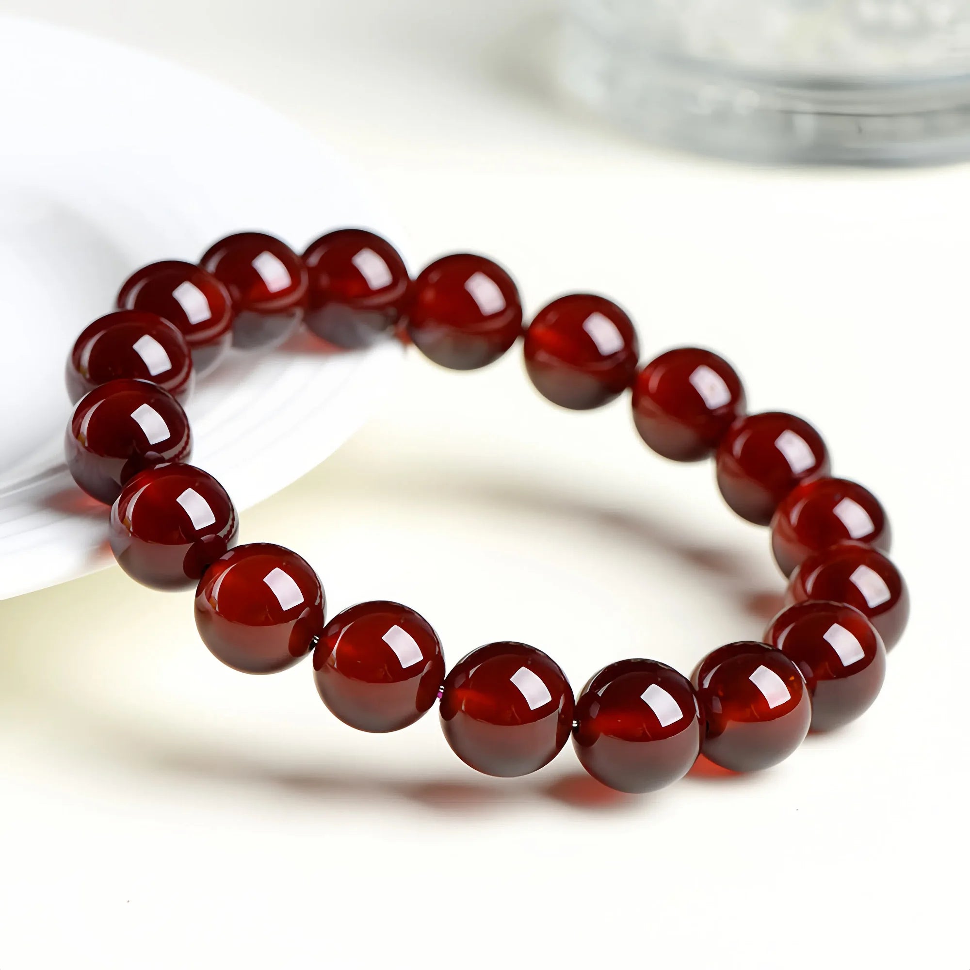 Sunset Fire Garnet Bracelet