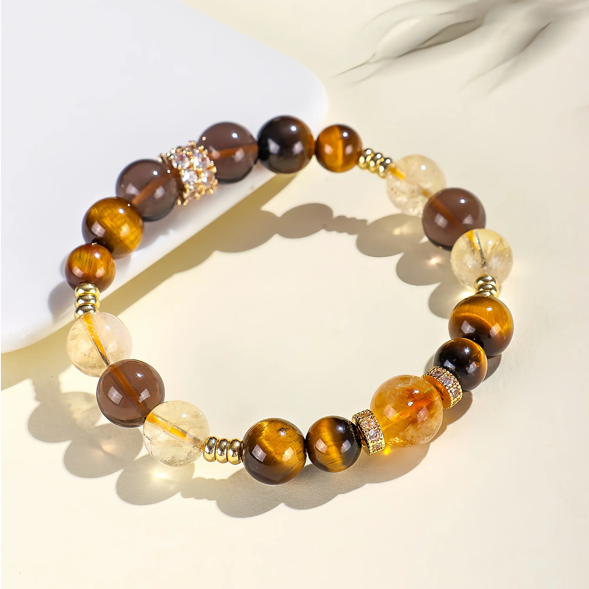 Tiger Eye Gold Resonance Bracelet