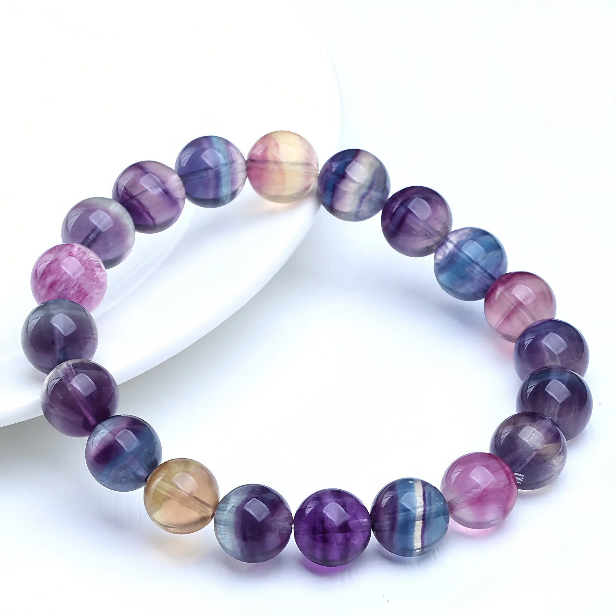 Unicorn Rainbow Fluorite Bracelet