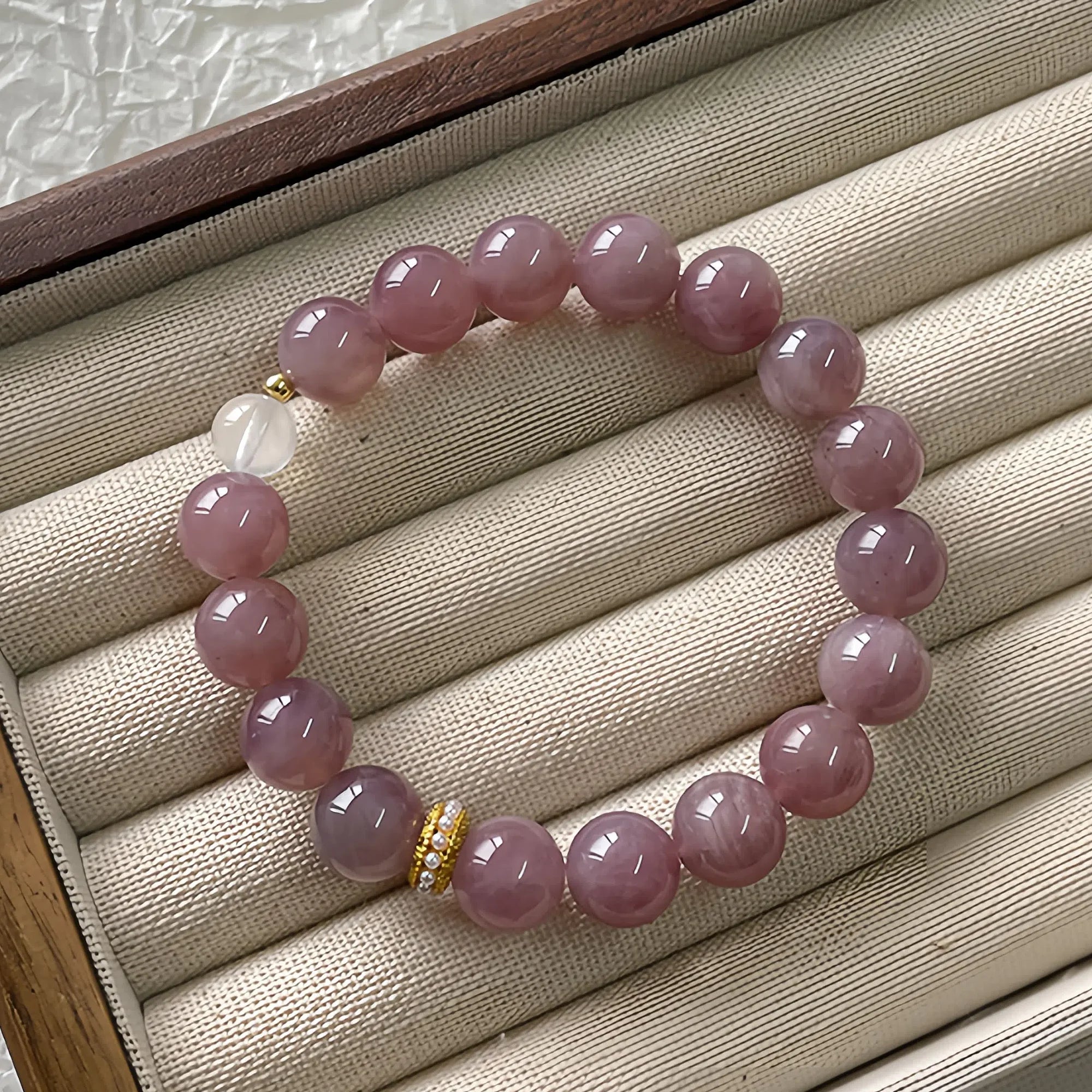 Venus Ascendant Fluorite Quartz Bracelet