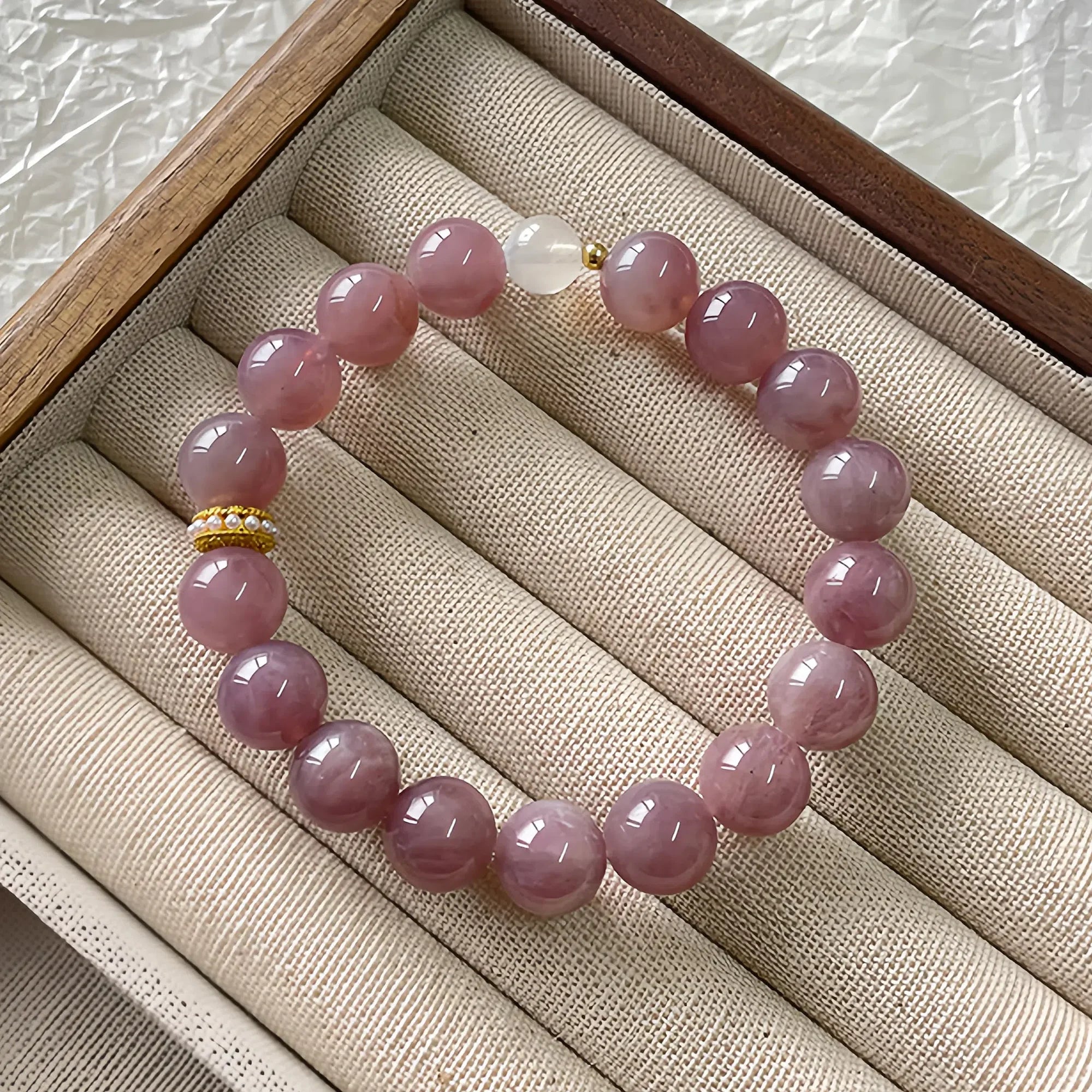 Venus Ascendant Fluorite Quartz Bracelet